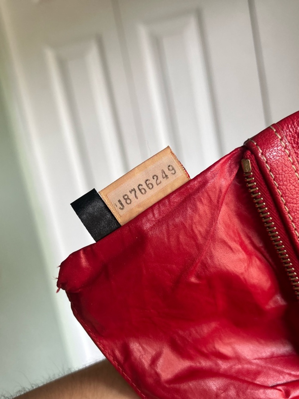 Dooney & Bourke Red Leather Wristlet - Picture 7 of 7